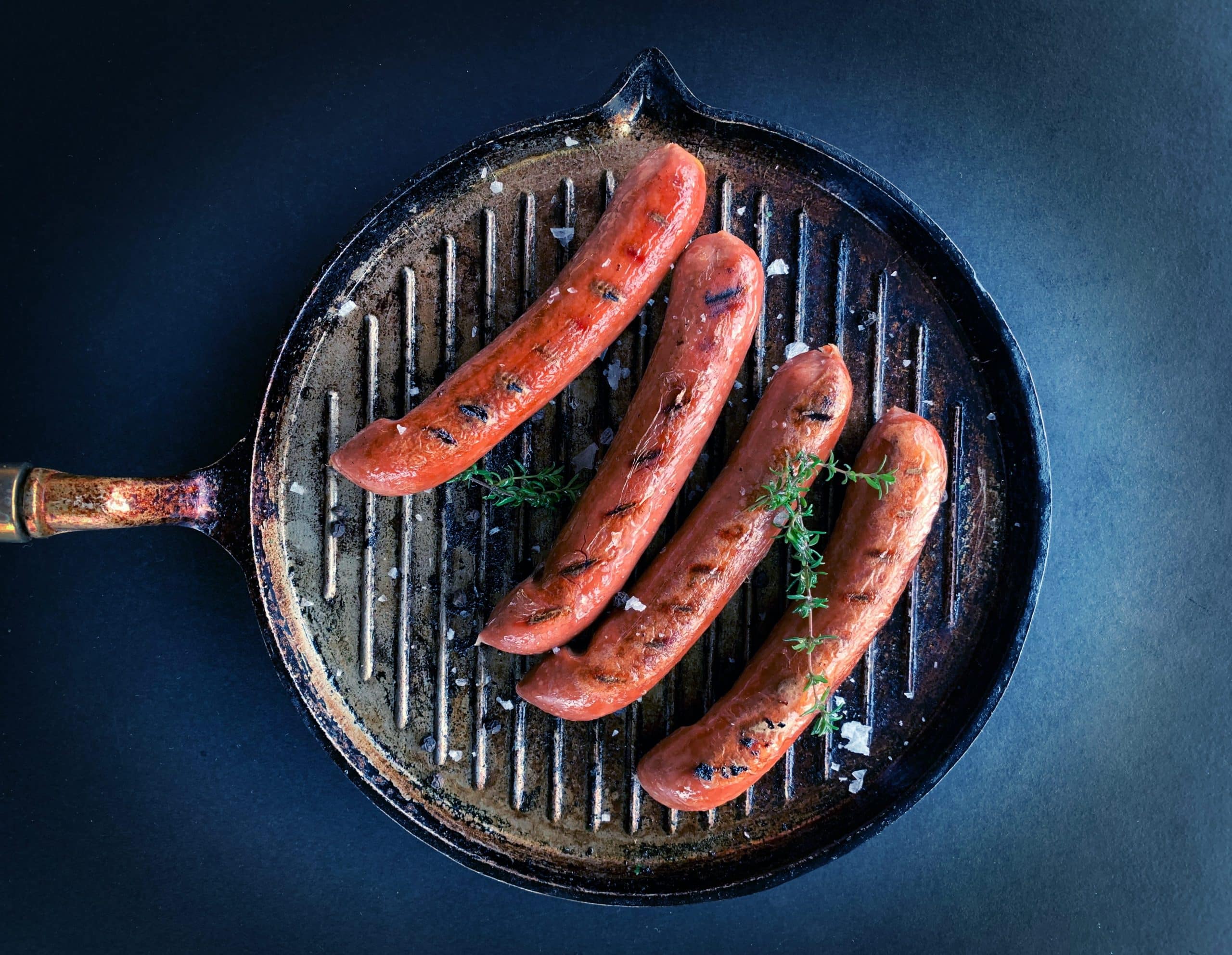 plant-based sausages
